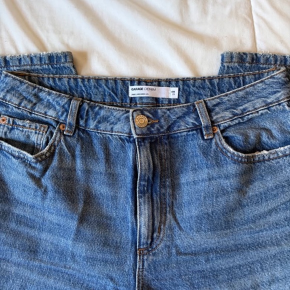 GARAGE Demin Wide Leg Style Blue Jeans - Picture 4 of 7